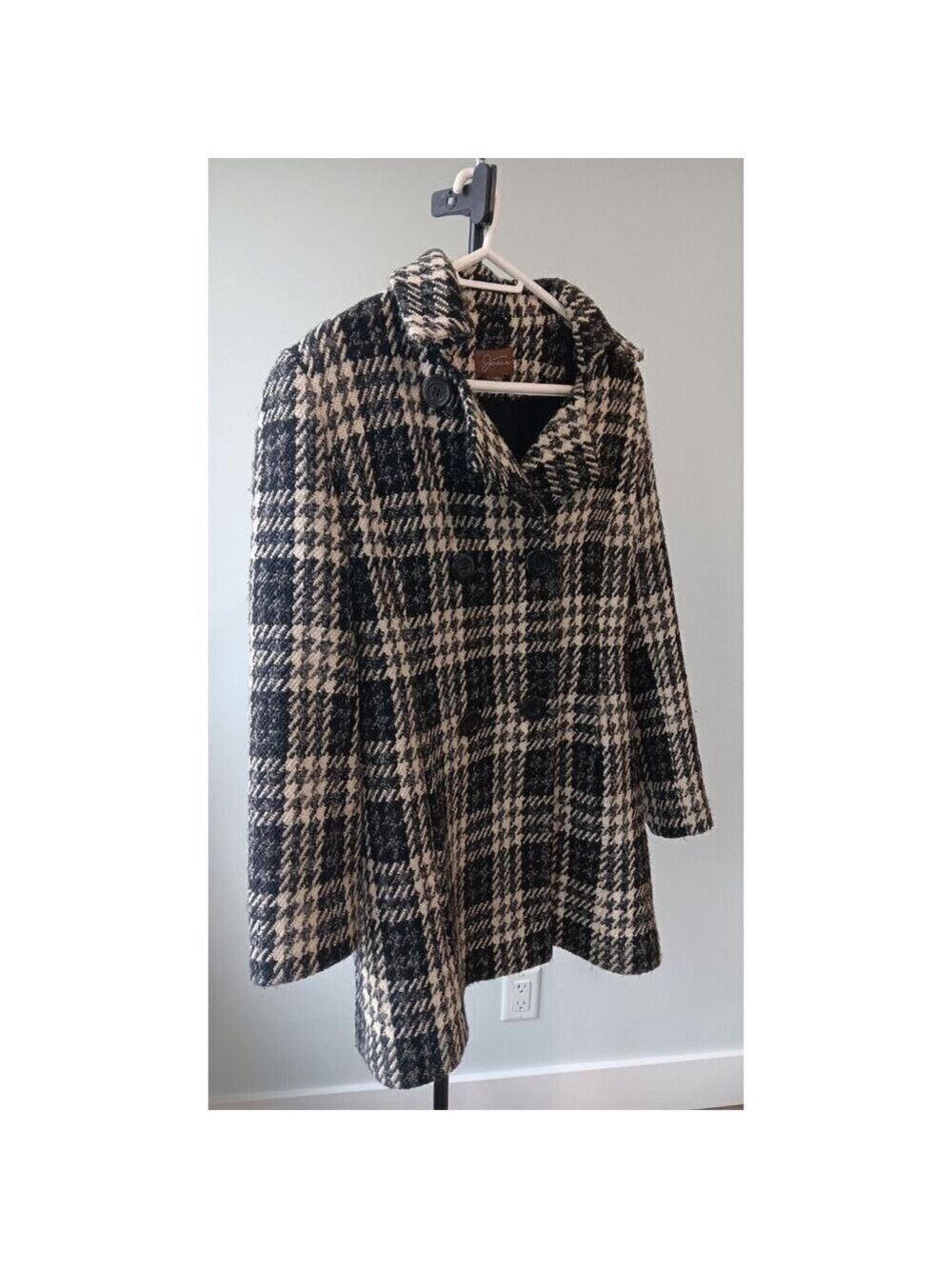 Vintage Jessica Medium 10-12 Wool Button Up Coat Jacket Sears